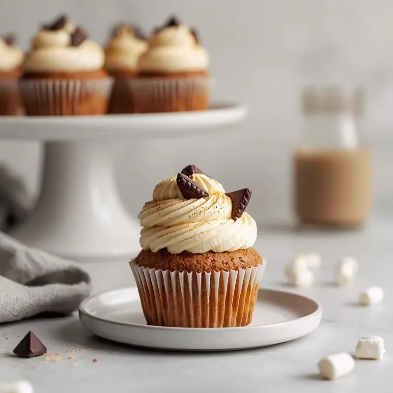 Gooey S’mores Cupcakes for Backyard Campfire Parties