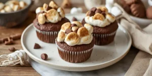 Cute Camping S’mores Cupcakes for Summer Gatherings