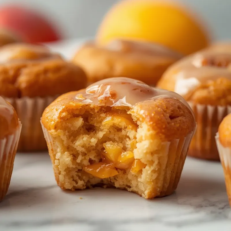 Easy Peach Cobbler Cupcakes with Canned Peaches