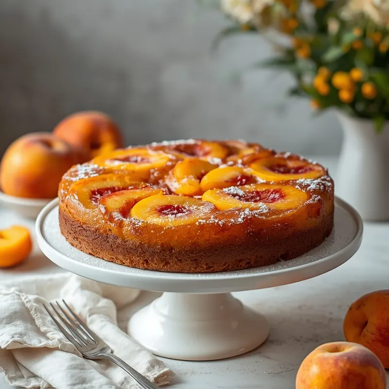 Easy Canned Peach Upside Down Cake for Quick Desserts