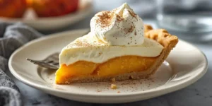 Easy Peaches and Cream Pie with Canned Peaches