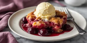 Gooey Cherry Dump Cobbler for Potluck Dessert Tables