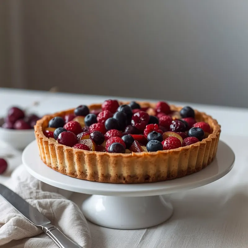 Juicy Cherry Plum Berry Tart for Late Summer Gatherings Juicy Cherry Plum Berry Tart for Late Summer Gatherings