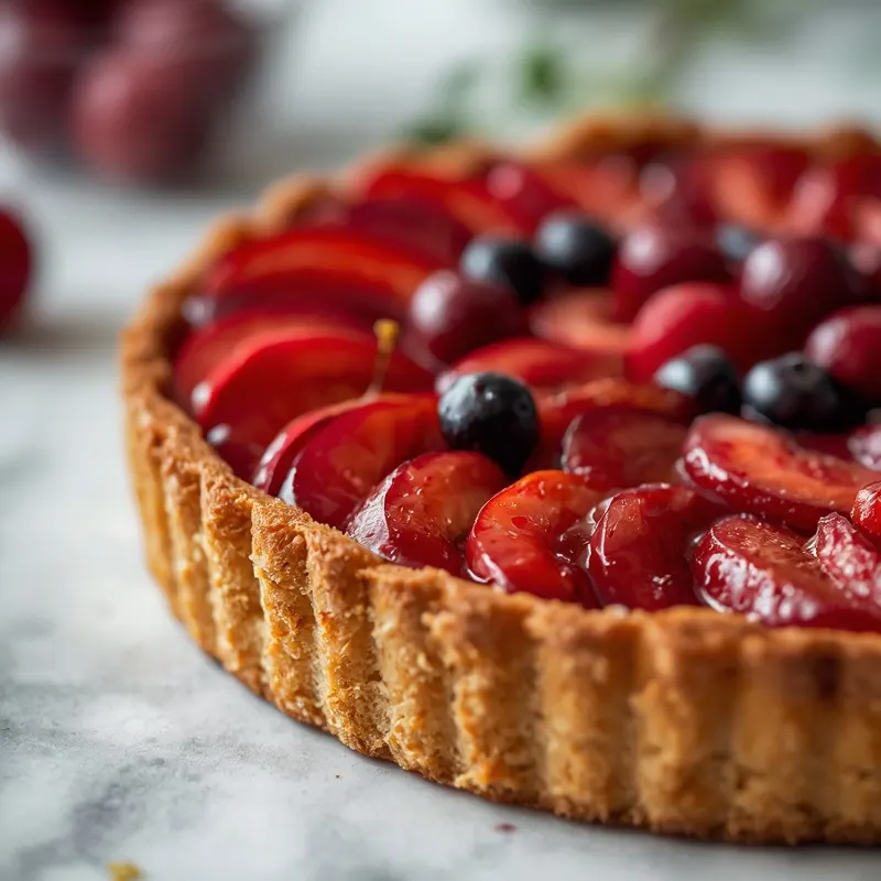 Juicy Cherry Plum Berry Tart for Late Summer Gatherings Juicy Cherry Plum Berry Tart for Late Summer Gatherings