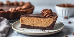 Rich Chocolate Peanut Butter Pie with Silky Ganache