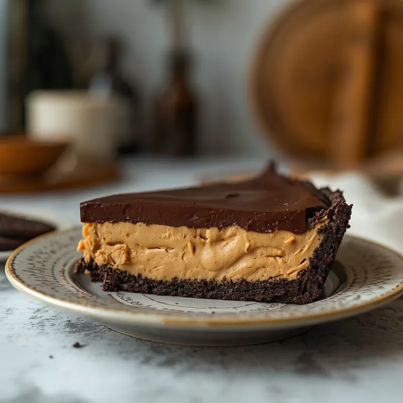 Rich Chocolate Peanut Butter Pie with Silky Ganache Rich Chocolate Peanut Butter Pie with Silky Ganache