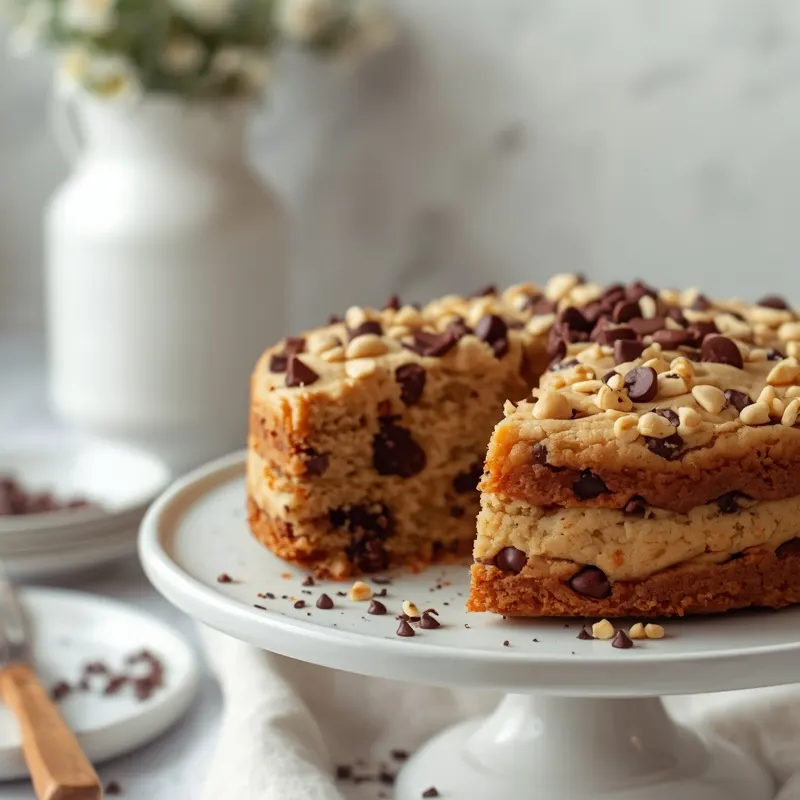 Easy Chocolate Chip Cookie Cake with Store Bought Dough Easy Chocolate Chip Cookie Cake with Store Bought Dough