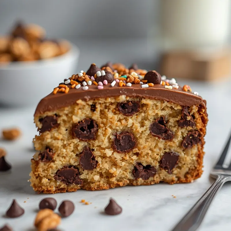 Easy Chocolate Chip Cookie Cake with Store Bought Dough Easy Chocolate Chip Cookie Cake with Store Bought Dough