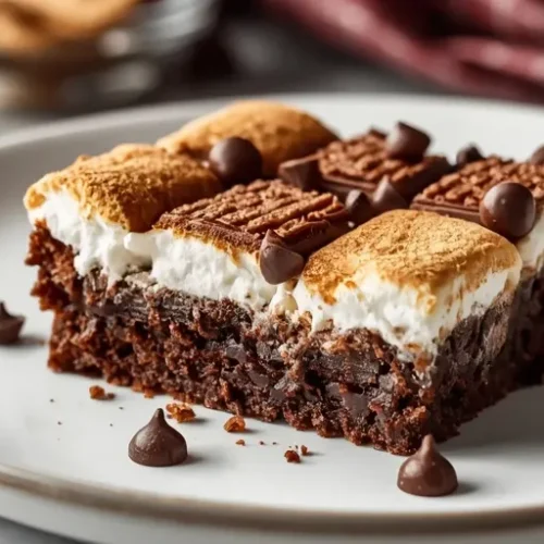 easy s’mores brownies with box mix recipe