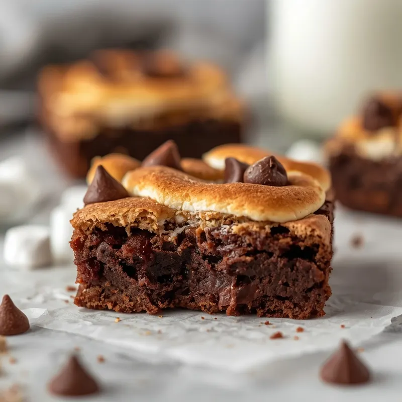 Easy S’mores Brownies with Box Brownie Mix