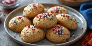Colorful Fireworks Cookies for 4th of July Dessert Tables