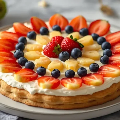 fruit pizza cookie cake recipe