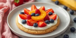 Colorful Fruit Pizza Cookies for Summer Dessert Parties