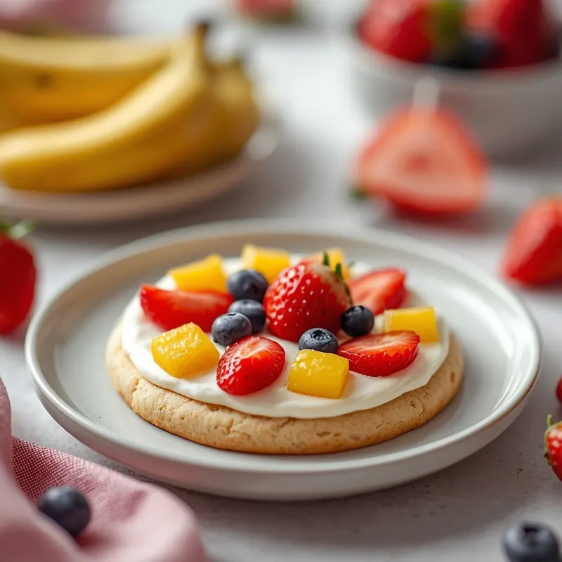 Colorful Fruit Pizza Cookies for Summer Dessert Parties