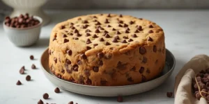 Giant Chocolate Chip Cookie Cake for Birthday Parties
