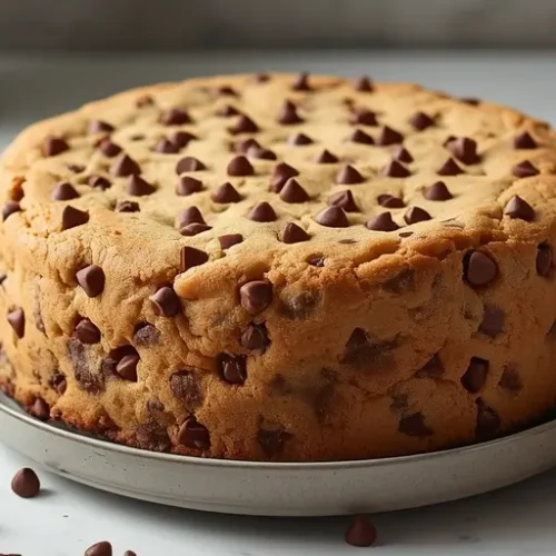 giant chocolate chip cookie cake recipe