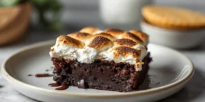 Gooey S’mores Brownies for Backyard Campfire Nights