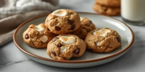 Gooey S’mores Cookies for Backyard Campfire Nights