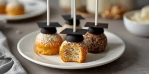 Colorful Graduation Cake Pops for Dessert Grazing Boards