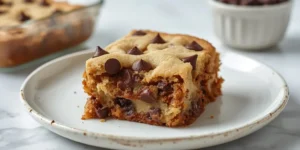 Homemade Chocolate Chip Cookie Cake with Gooey Center