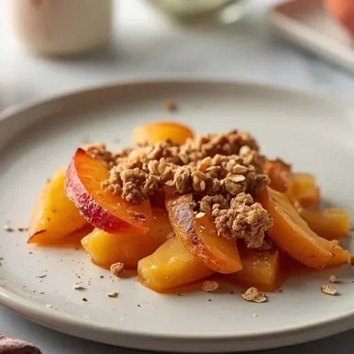 individual peach crisp recipe