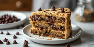 Layered Chocolate Chip Cookie Cake for Celebration Tables