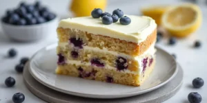 Elegant Lemon Blueberry Layer Cake for Summer Birthday Parties