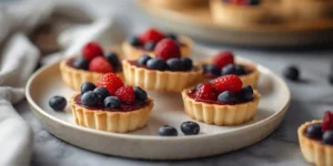 Bite Size Mini Berry Tarts for Dessert Grazing Boards