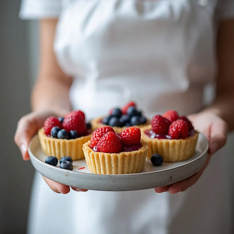 Pretty Mini Berry Tartlets for Café Style Desserts Pretty Mini Berry Tartlets for Café Style Desserts