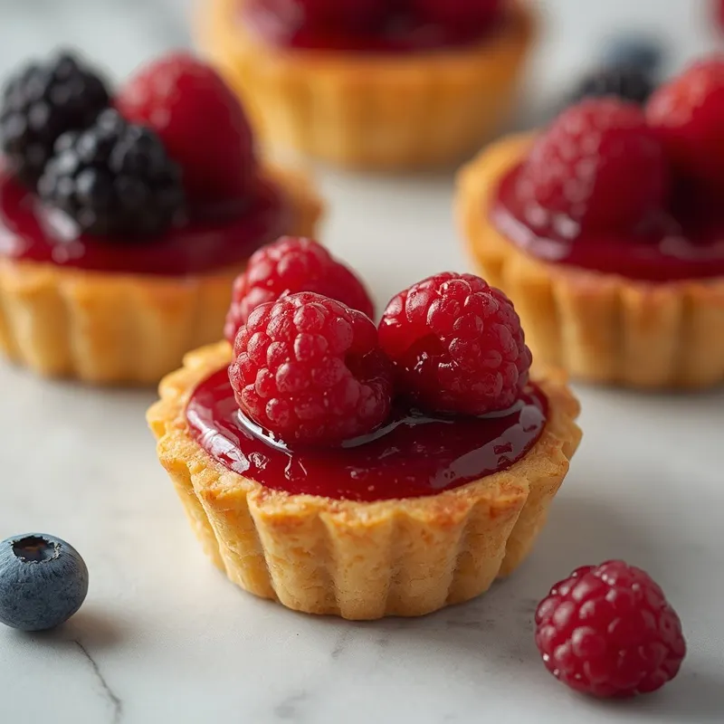 Pretty Mini Berry Tartlets for Café Style Desserts Pretty Mini Berry Tartlets for Café Style Desserts