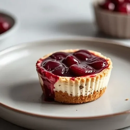 mini cherry cheesecake pies recipe