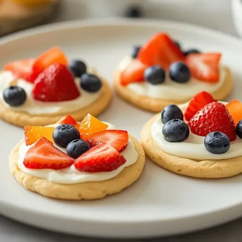 mini fruit pizza cookies recipe