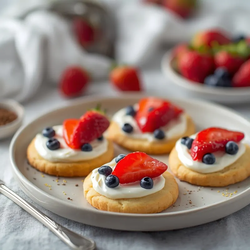 Mini Fruit Pizza Cookies for Kids Birthday Snack Tables Mini Fruit Pizza Cookies for Kids Birthday Snack Tables
