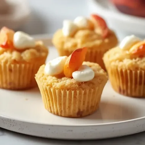 mini peach cobbler cupcakes recipe