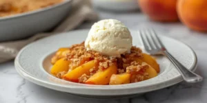 Golden Peach Cobbler Crisp for Potluck Gatherings