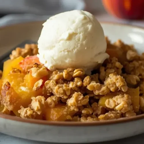 peach crisp with frozen peaches recipe