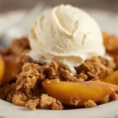peach crisp with oatmeal recipe