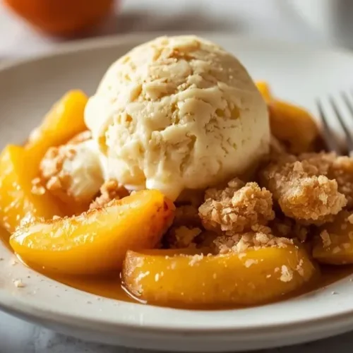 peach crumble cobbler recipe