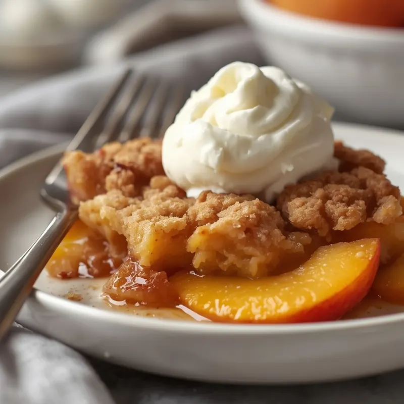Cozy Peach Crumble Cobbler for Potluck Parties