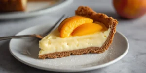 Rich Peach Custard Cream Pie for Cozy Baking Days