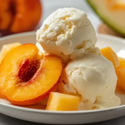peach melon ice cream recipe