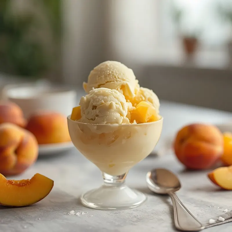 Tropical Peach Melon Ice Cream for Refreshing Summer Desserts Tropical Peach Melon Ice Cream for Refreshing Summer Desserts