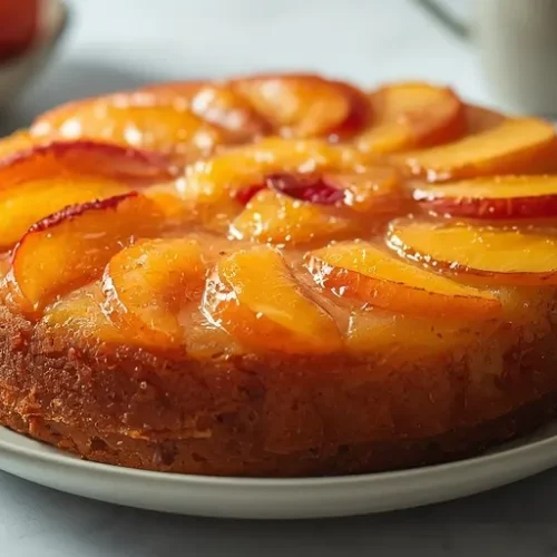 peach orange upside down cake recipe