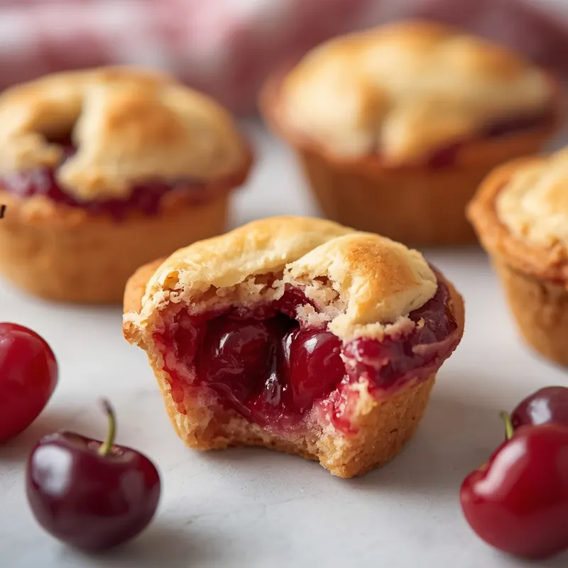 Golden Mini Cherry Pies for Quick Family Desserts