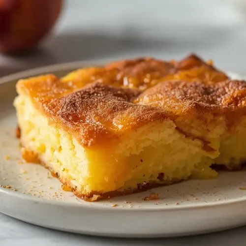 quick peach dump cake recipe