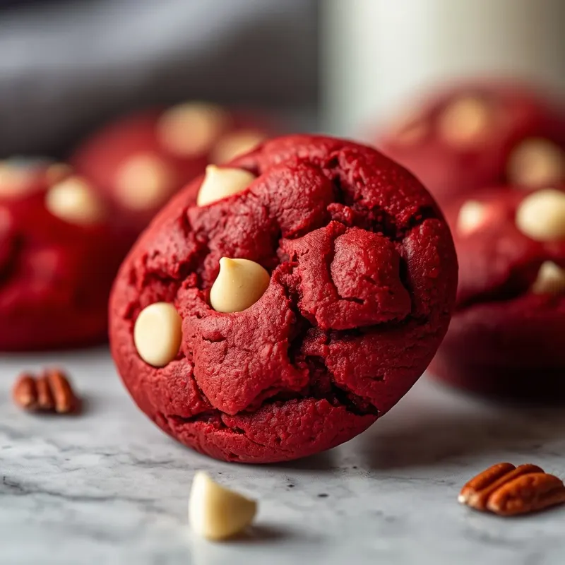 Easy Red Velvet Cookies from Cake Mix for Busy Baking Days