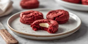 Gooey Red Velvet Cheesecake Cookies for Dessert Lovers
