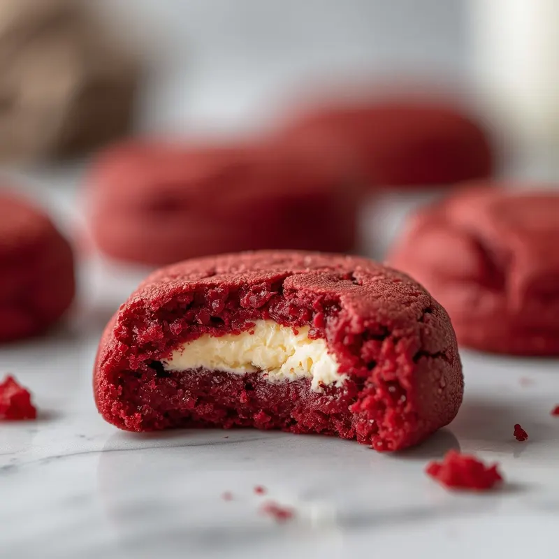 Gooey Red Velvet Cheesecake Cookies for Dessert Lovers Gooey Red Velvet Cheesecake Cookies for Dessert Lovers