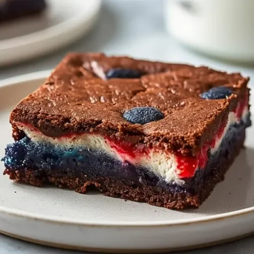 red white and blue brownies recipe