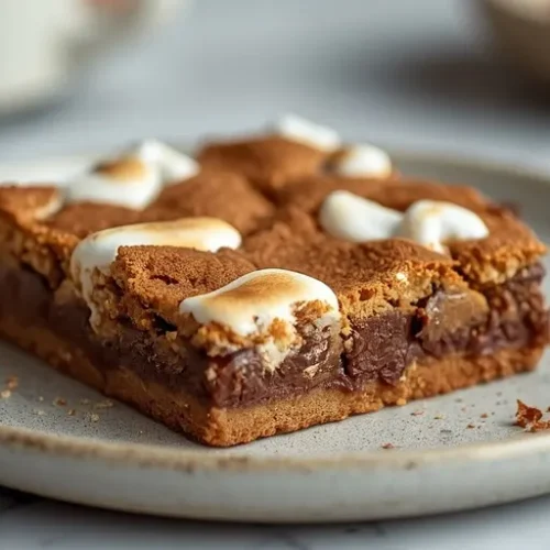 s’mores chocolate chip brownies recipe
